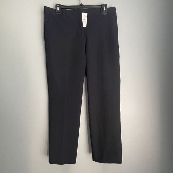 NEW Ann Taylor The Ankle Pant Curvy Fit Sz 8 Navy Blue Mid Rise Slim Stretch $89 - Picture 3 of 14